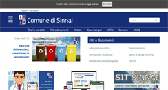 Desktop Screenshot of comune.sinnai.ca.it