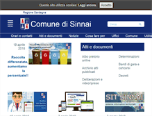 Tablet Screenshot of comune.sinnai.ca.it